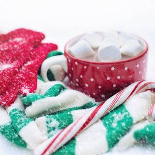 Hot cocoa winter wallpaper