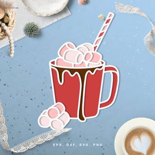 Hot cocoa winter wallpaper