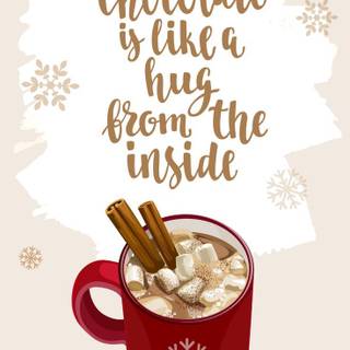 Hot cocoa winter wallpaper