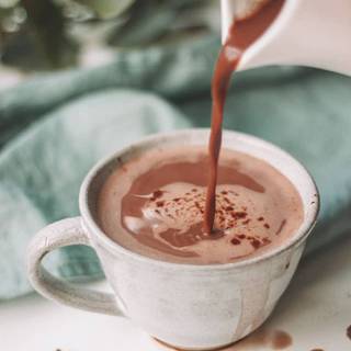 Hot cocoa winter wallpaper