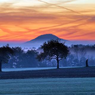 Sunset Japan winter wallpaper