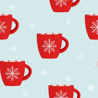 Hot cocoa winter wallpaper