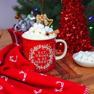 Hot cocoa winter wallpaper