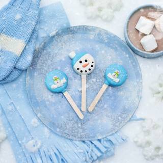 Hot cocoa winter wallpaper