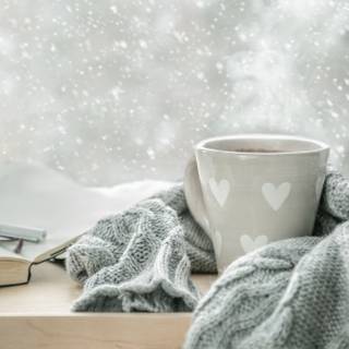 Hot cocoa winter wallpaper
