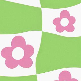 Green and pink Y2k wallpaper