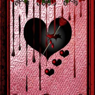 Goth Valentine’s Day wallpaper