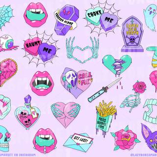 Goth Valentine’s Day wallpaper