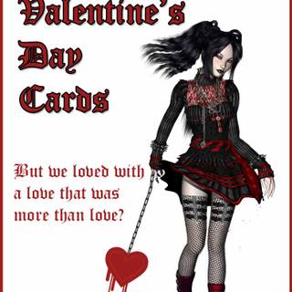 Goth Valentine’s Day wallpaper