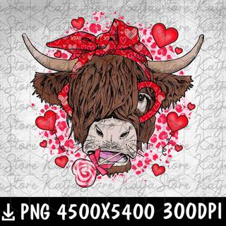 Valentines Day cow wallpaper