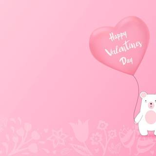 Cute Valentines pink wallpaper