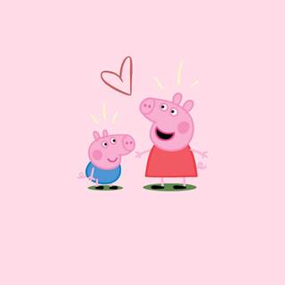 Valentines pigs wallpaper
