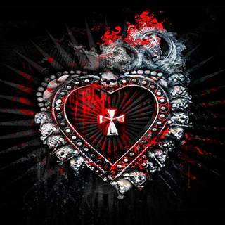 Goth Valentine’s Day wallpaper