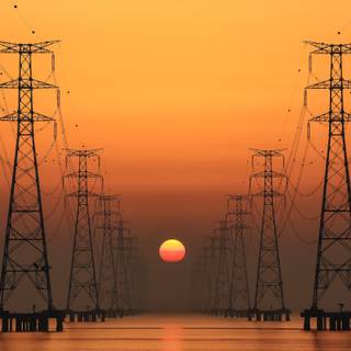Power line wallpaper