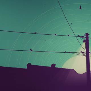 Power line wallpaper