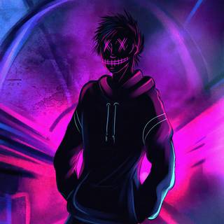 Anime boy playing games wallpaper