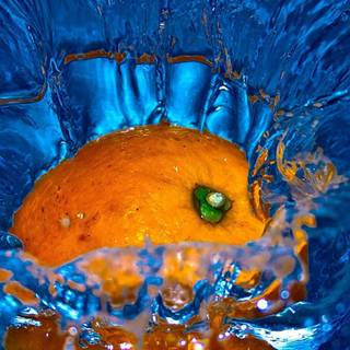 Orange iPhone 4k wallpaper