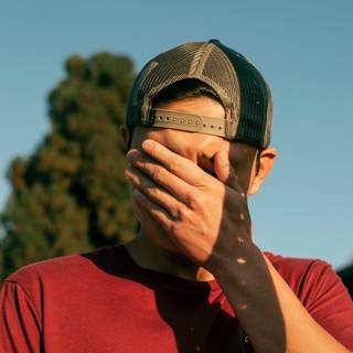 Hide face boy wallpaper