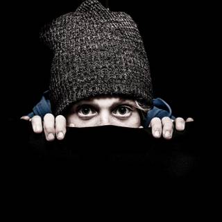 Hide face boy wallpaper