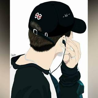 Hide face boy wallpaper