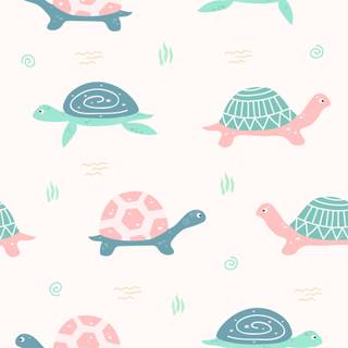 Kawaii turtles wallpaper