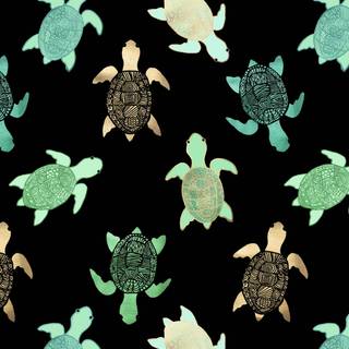 Kawaii turtles wallpaper
