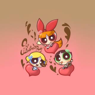 Powerpuff Girl Valentine's Day wallpaper