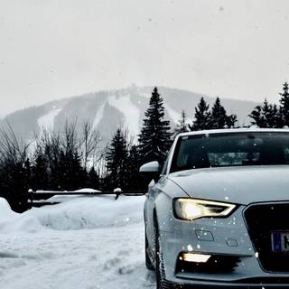 Audi snow wallpaper