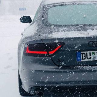 Audi snow wallpaper