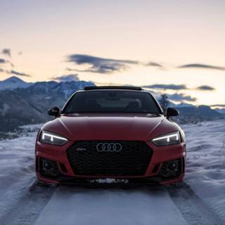 Audi snow wallpaper