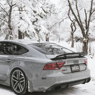 Audi snow wallpaper