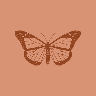 Brown butterfly wallpaper