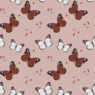 Brown butterfly wallpaper