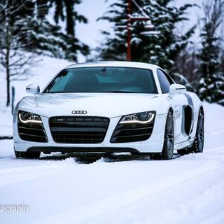 Audi snow wallpaper