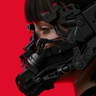 Cyberpunk iPad wallpaper