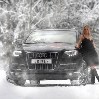 Audi snow wallpaper