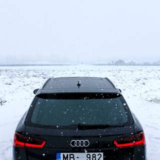 Audi snow wallpaper