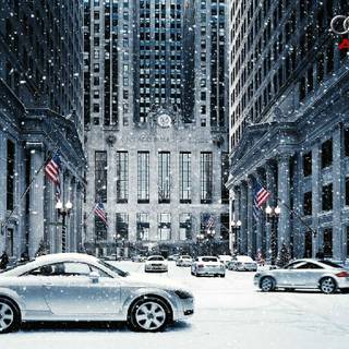 Audi snow wallpaper