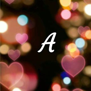Cute letter A wallpaper