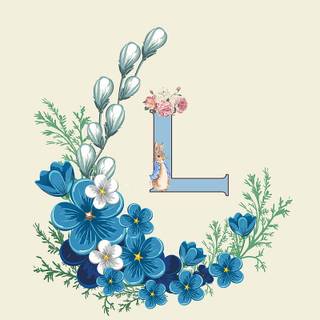 Preppy letter wallpaper