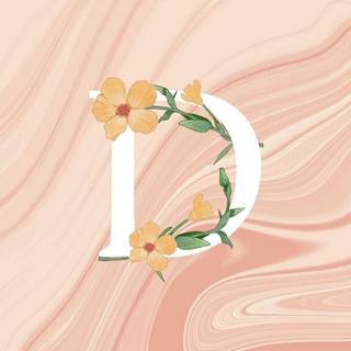 Cute letter D wallpaper