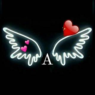 Cute letter A wallpaper