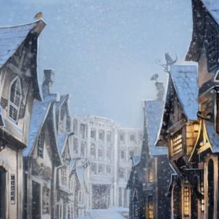 Hogwarts winter wallpaper