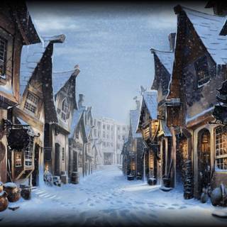 Hogwarts winter wallpaper