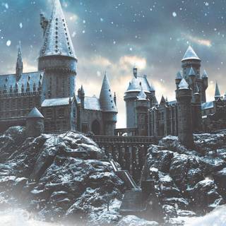 Hogwarts winter wallpaper