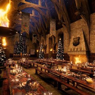 Hogwarts winter wallpaper