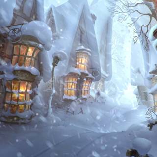 Hogwarts winter wallpaper