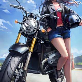 Motorcycle anime wallpaper