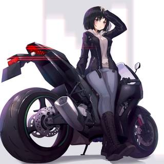 Motorcycle anime wallpaper