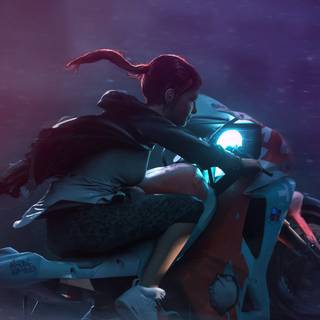 Motorcycle anime wallpaper